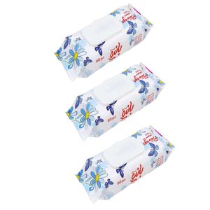 دستمال مرطوب بانیو  مدل آنتی باکتریال مجموعه 3 عددی